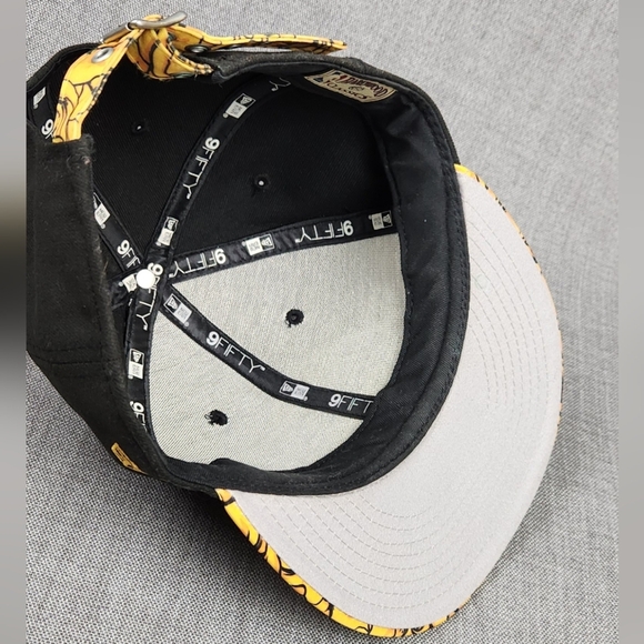 New Era × Los Angeles Lakers Floral Brim Adjustable Buckle Back Hat Med/ Large - Picture 7 of 9